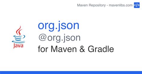 Used in 600 components. . Maven org json
